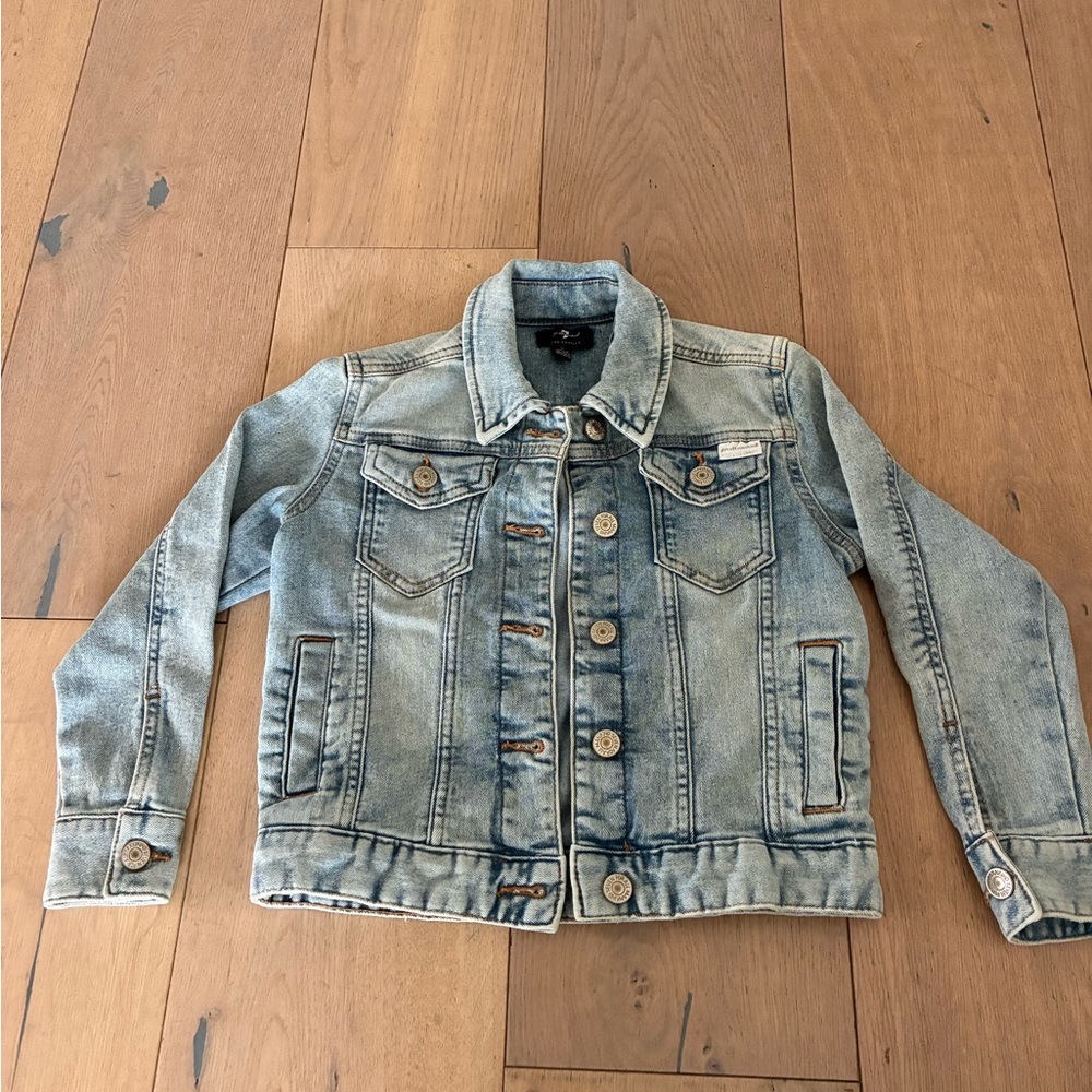 7 For All Mankind Light Blue Jean Jacket